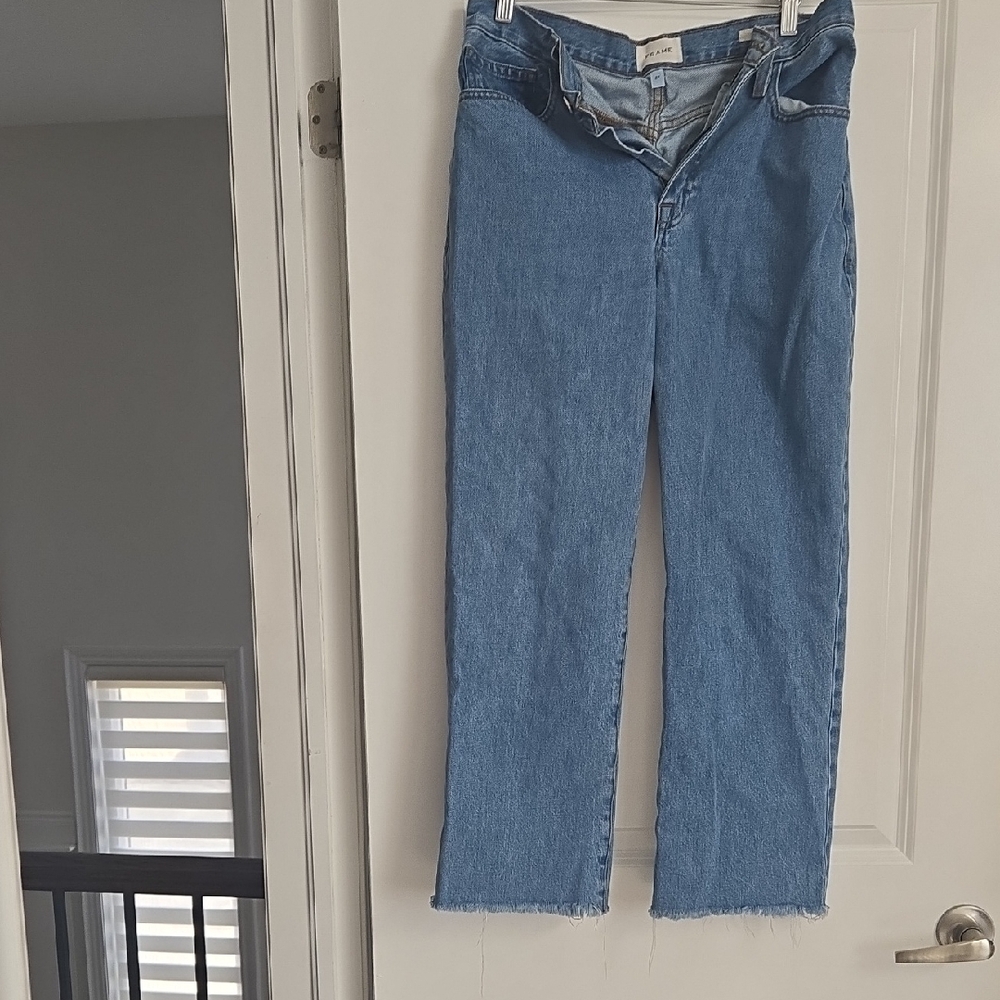 Frame Denim Light Blue Straight Leg Jeans